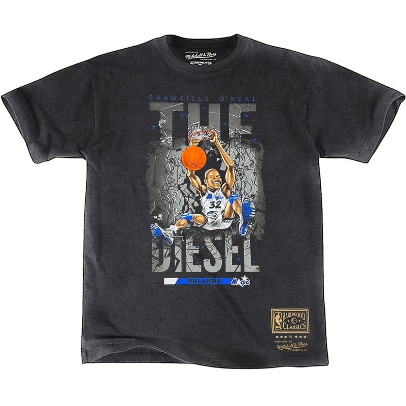 Shaquille O’Neal Orlando Magic Mitchell & Ness NBA Cartoon Series Vintage T-Shirt – Black