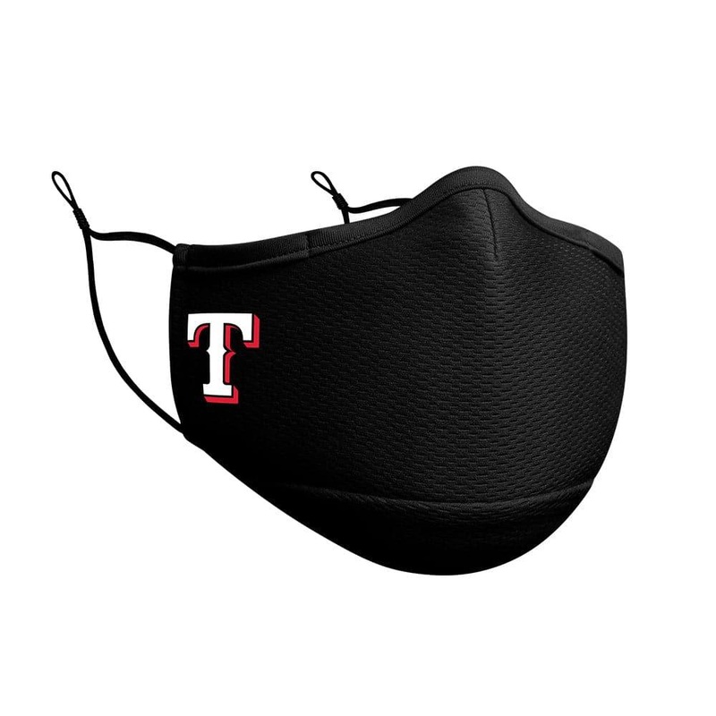 Texas Rangers New Era MLB On-Field Team Logo Face Mask – Black
