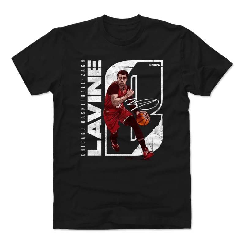 Zach Lavine Chicago Bulls 500 Level NBA Stretch T-Shirt – Black