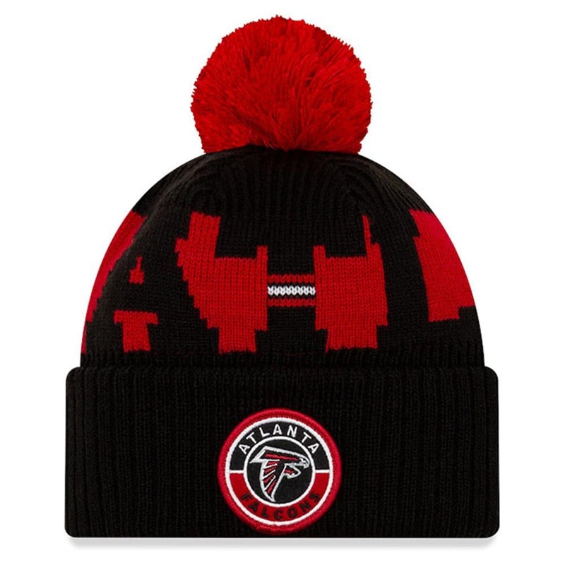 Atlanta Falcons New Era NFL 2020 Team Sideline Knit Beanie – Black