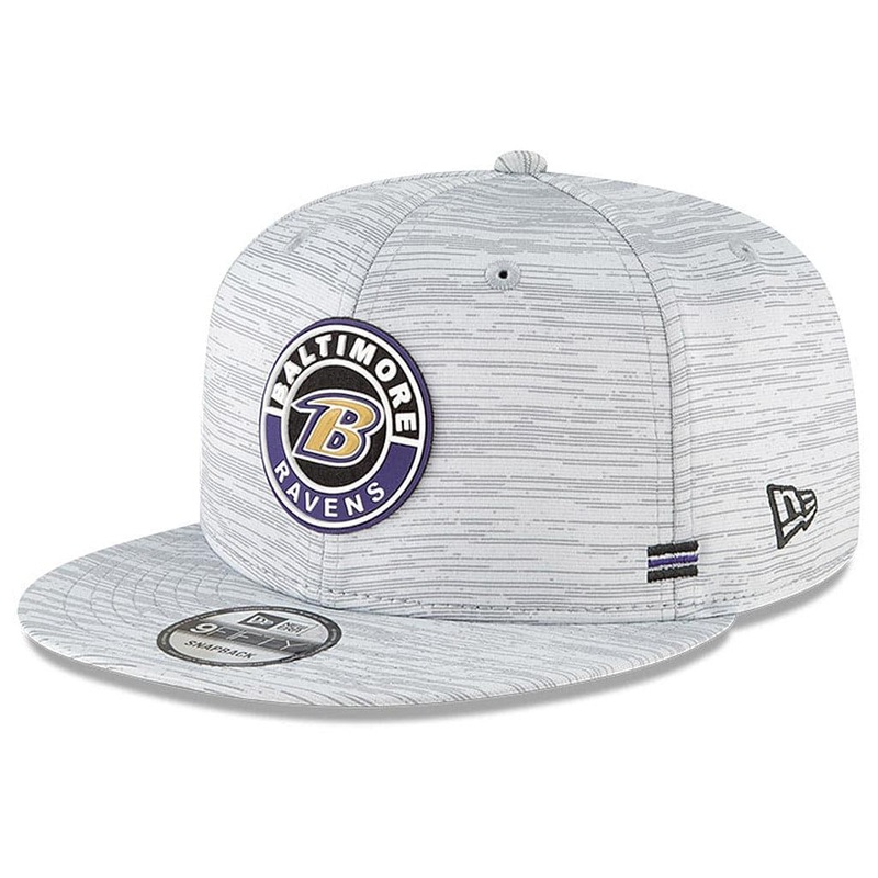 Baltimore Ravens New Era NFL 2020 Sideline 9FIFTY Snapback Hat – Grey