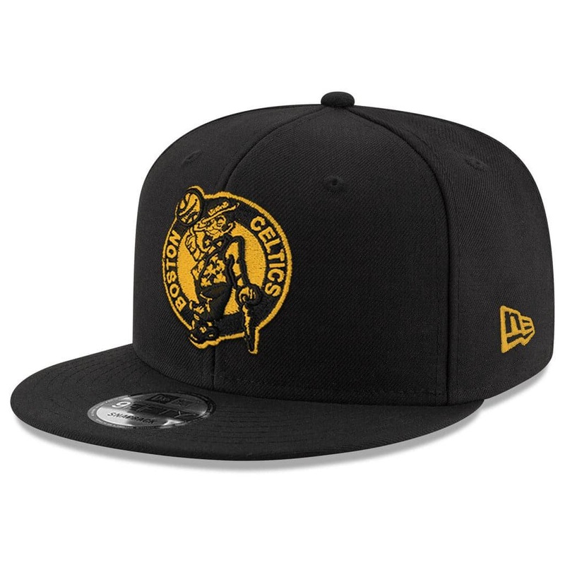 Boston Celtics New Era NBA Amber Logo 9FIFTY Snapback Hat – Black