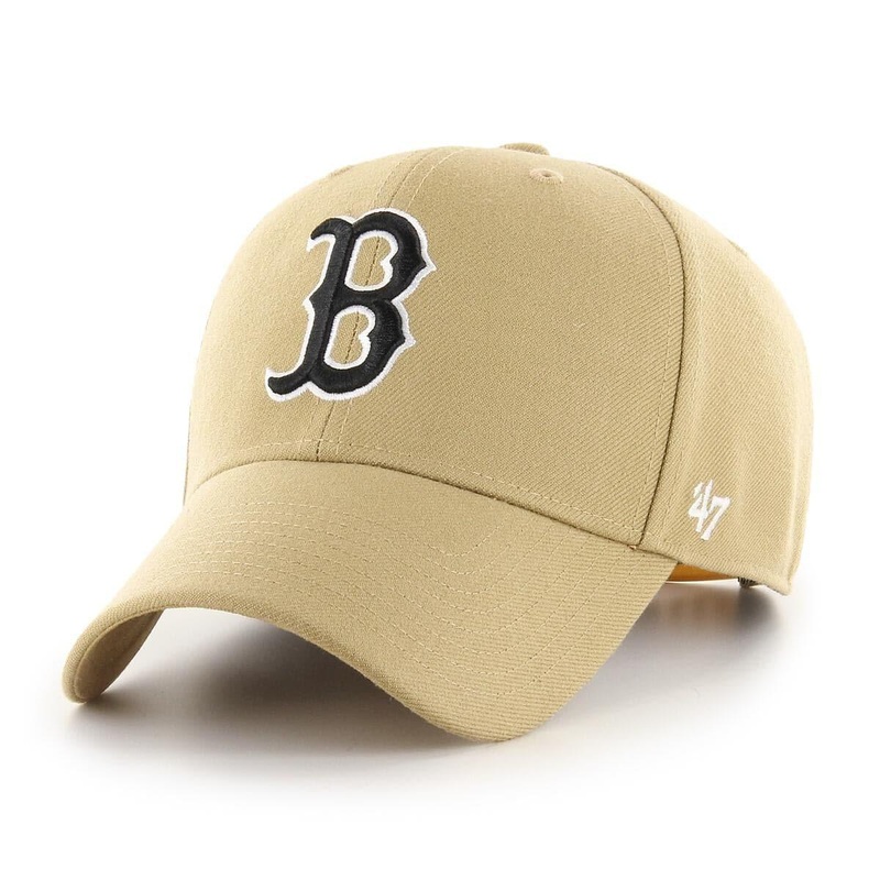 Boston Red Sox 47 MLB Tonal Logo MVP DT Curve Snapback Hat – Tan