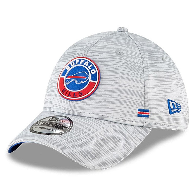 Buffalo Bills New Era NFL 2020 Sideline 39THIRTY Flex Fit Curve Hat – Grey
