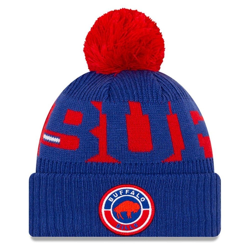 Buffalo Bills Throwback New Era NFL 2020 Team Colour Sideline Knit Beanie