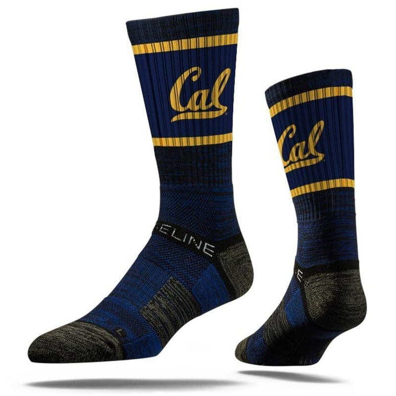 California Golden Bears Strideline NCAA Team Stripe Premium Crew Socks – Navy