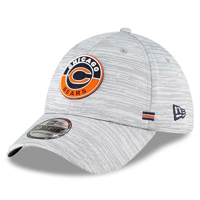 Chicago Bears New Era NFL 2020 Sideline 39THIRTY Flex Fit Curve Hat – Grey