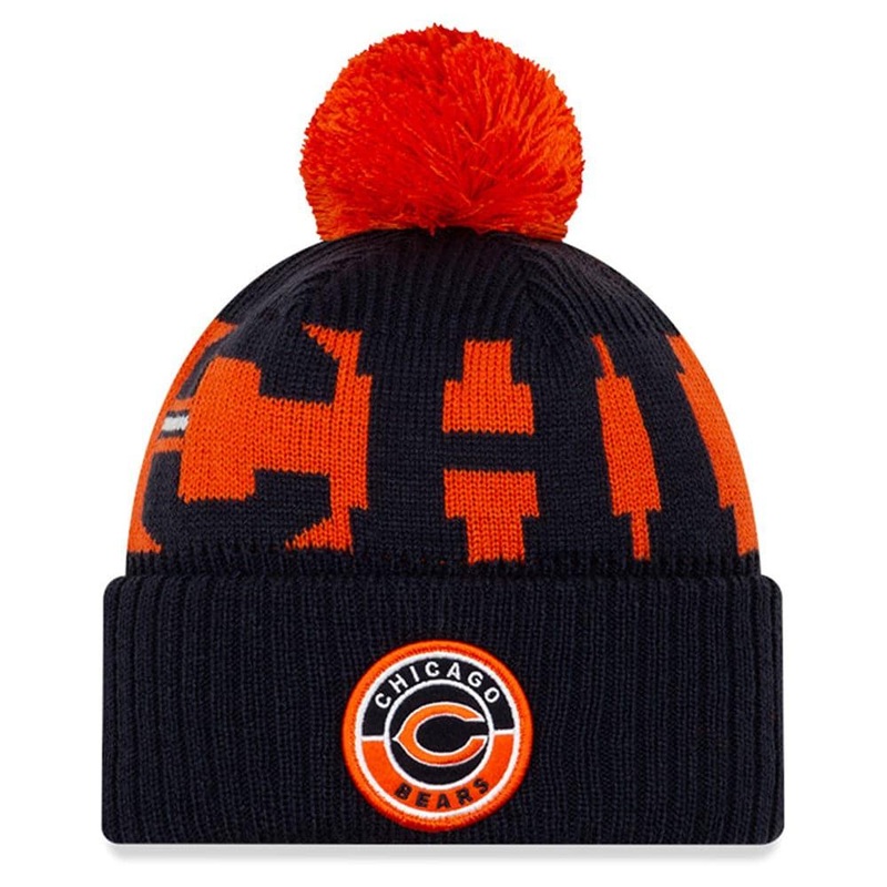 Chicago Bears New Era NFL 2020 Team Colour Sideline Knit Beanie
