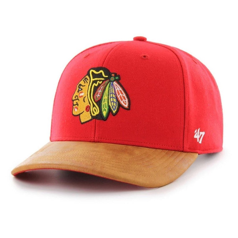 Chicago Blackhawks 47 NHL 2T Tannery MVP DP Pre-Curved Strapback Hat – Red