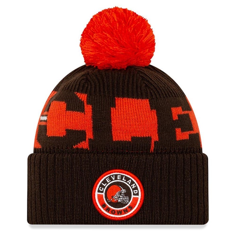 Cleveland Browns New Era NFL 2020 Team Colour Sideline Knit Beanie