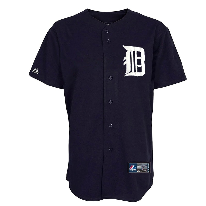 Detroit Tigers Majestic MLB Fan Replica Jersey – Navy