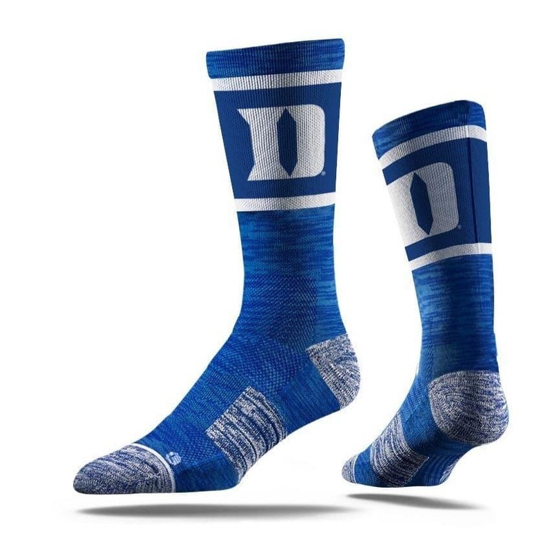 Duke Blue Devils Strideline NCAA Team Stripe Classic Crew Socks – Blue