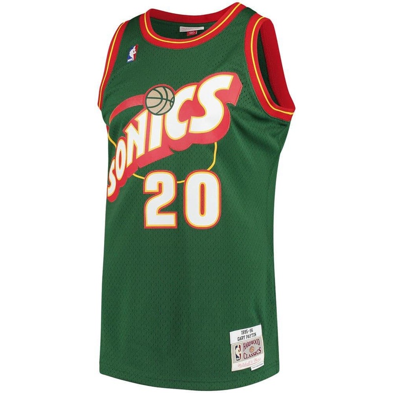 Gary Payton Seattle Supersonics Mitchell & Ness NBA 95-96 Swingman Jersey – Green