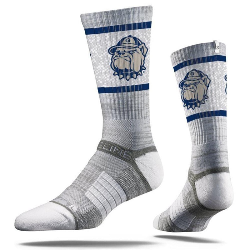Georgetown Hoyas Strideline NCAA Team Stripe Classic Crew Socks – Grey