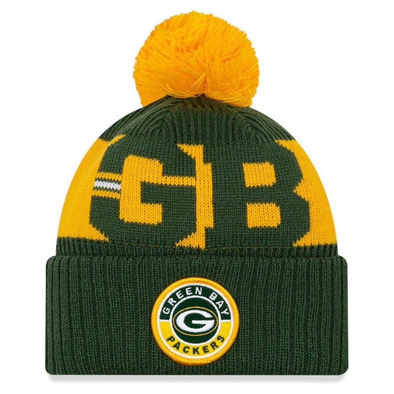 Green Bay Packers New Era NFL 2020 Team Colour Sideline Knit Beanie