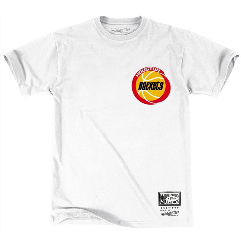 Houston Rockets Mitchell & Ness NBA HWC Retro Repeat T-Shirt – White
