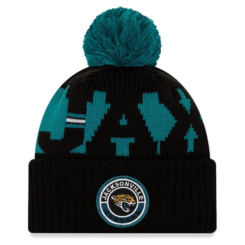 Jacksonville Jaguars New Era NFL 2020 Team Sideline Knit Beanie – Black