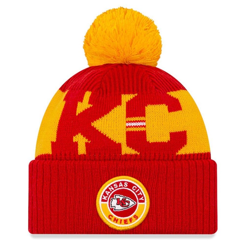Kansas City Chiefs New Era NFL 2020 Team Colour Sideline Knit Beanie