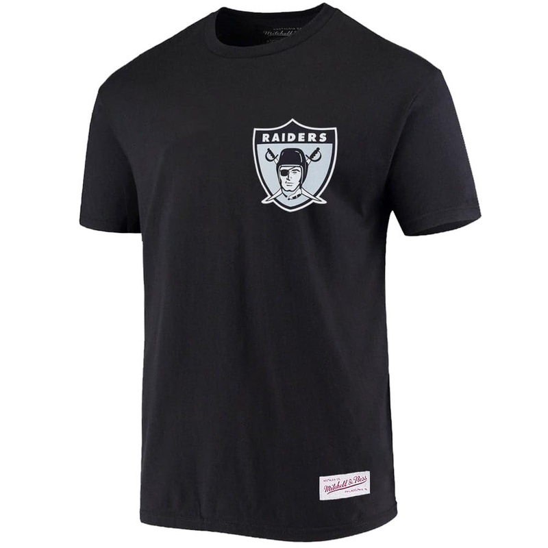 Las Vegas Raiders Mitchell & Ness NFL Retro Repeat T-Shirt – Black