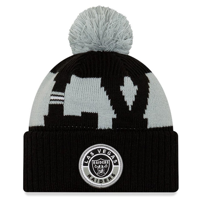 Las Vegas Raiders New Era NFL 2020 Team Colour Sideline Knit Beanie