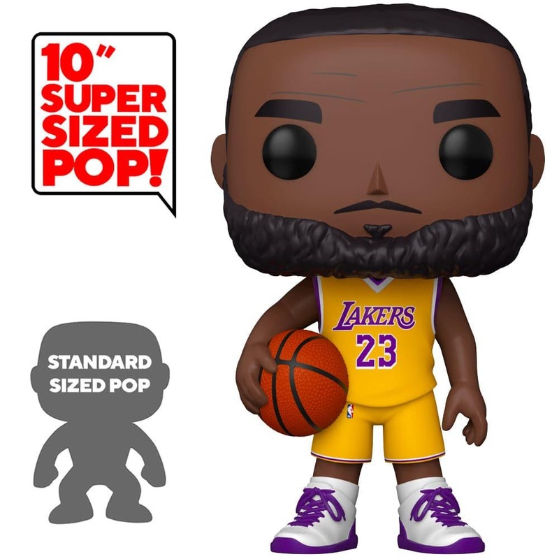 LeBron James Los Angeles Lakers Funko NBA Jumbo 10″ 97 Pop Figure – Yellow