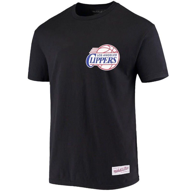 Los Angeles Clippers Mitchell & Ness NBA HWC Retro Repeat T-Shirt – Black