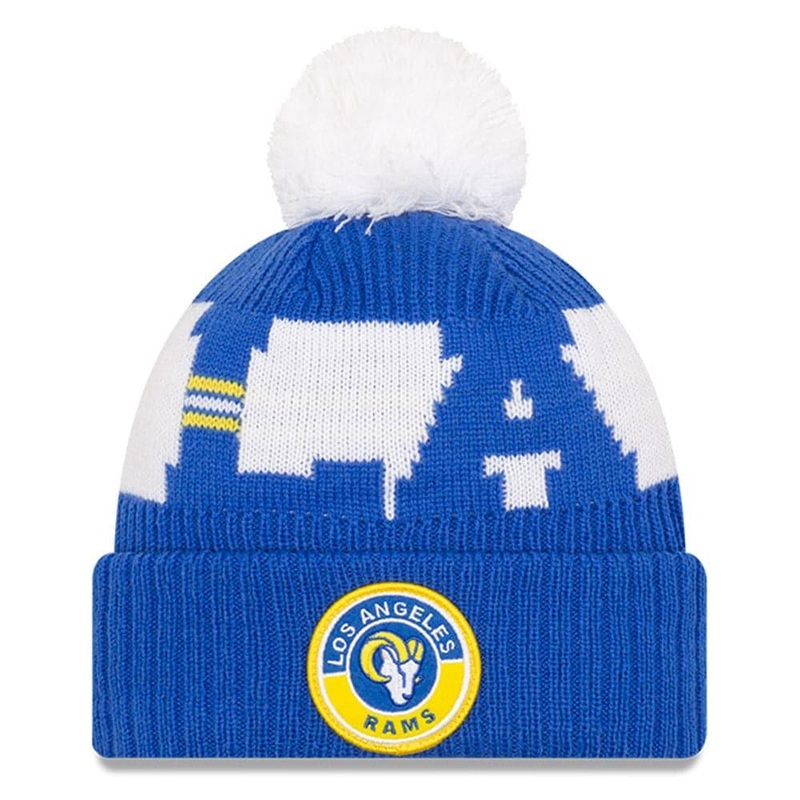 Los Angeles Rams New Era NFL 2020 Team Colour Sideline Knit Beanie