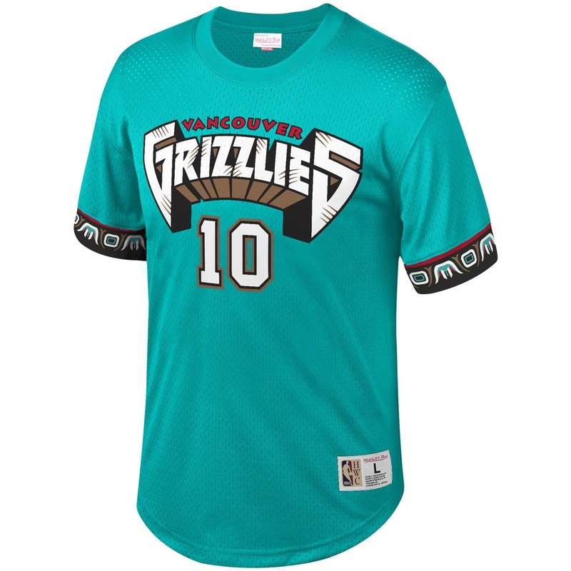 Mike Bibby Memphis Grizzlies Mitchell & Ness NBA Player Mesh V-Neck – Teal