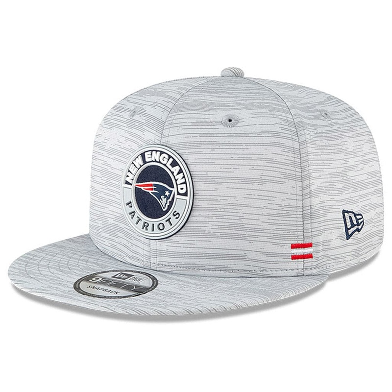 New England Patriots New Era NFL 2020 Sideline 9FIFTY Snapback Hat – Grey