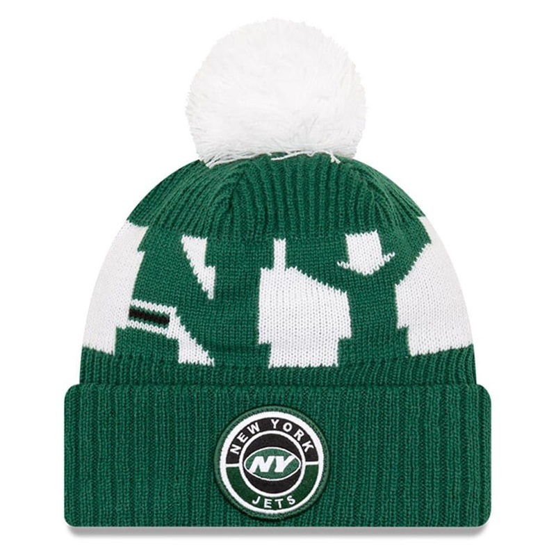 New York Jets New Era NFL 2020 Team Colour Sideline Knit Beanie
