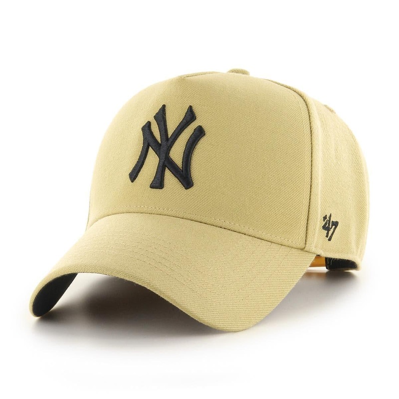 New York Yankees 47 MLB Tonal Logo MVP DT Curve Snapback Hat – Tan