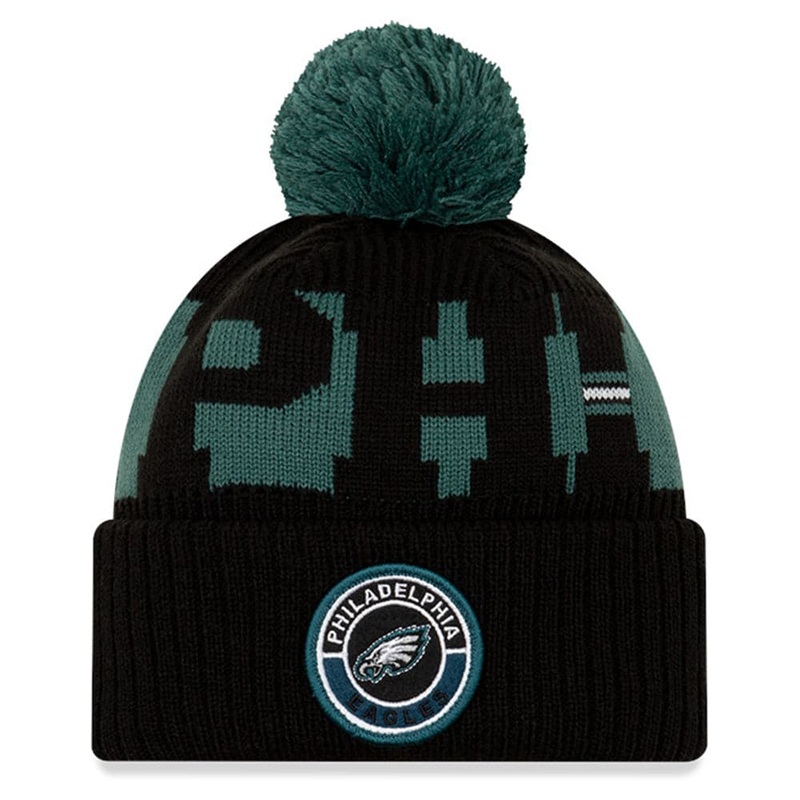 Philadelphia Eagles New Era NFL 2020 Team Colour Sideline Knit Beanie