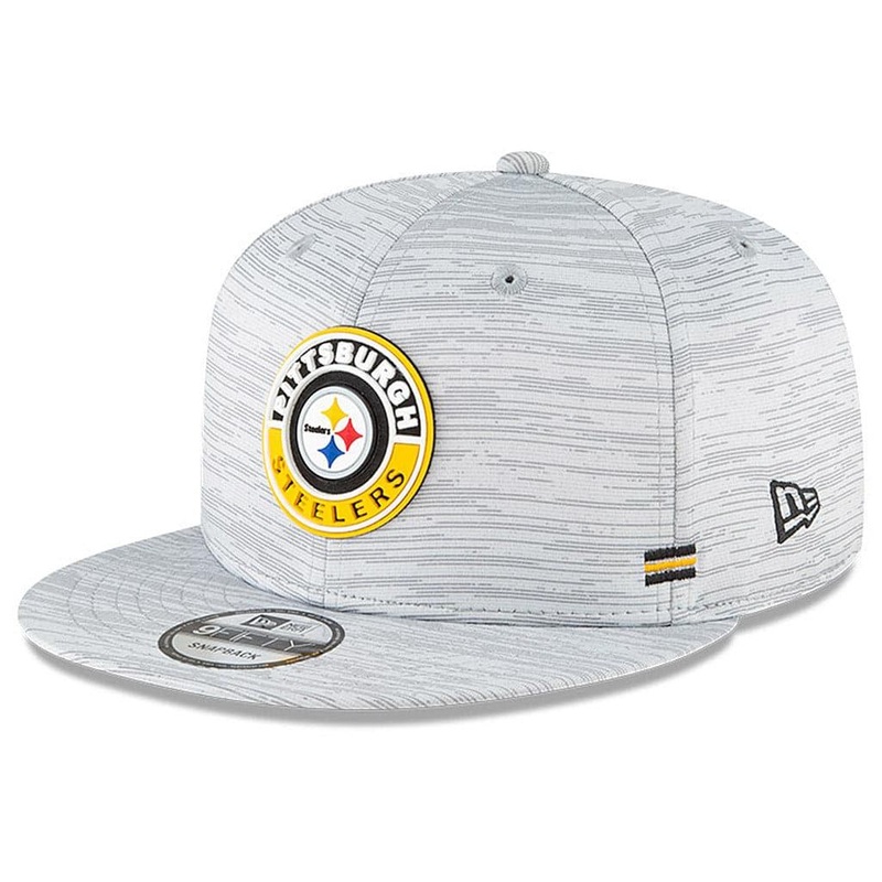 Pittsburgh Steelers New Era NFL 2020 Sideline 9FIFTY Snapback Hat – Grey