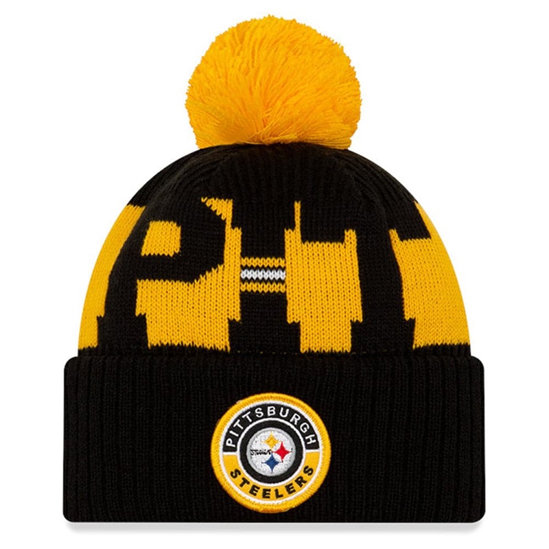 Pittsburgh Steelers New Era NFL 2020 Team Colour Sideline Knit Beanie