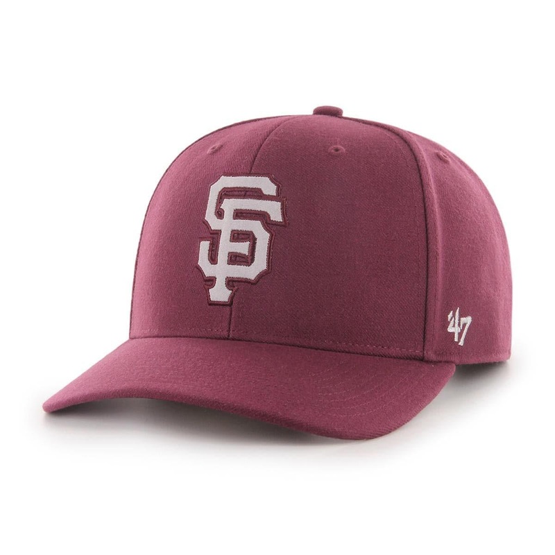 San Francisco Giants ’47 MLB Shush Suede Audible DP Pre-Curved Snapback Hat – Maroon