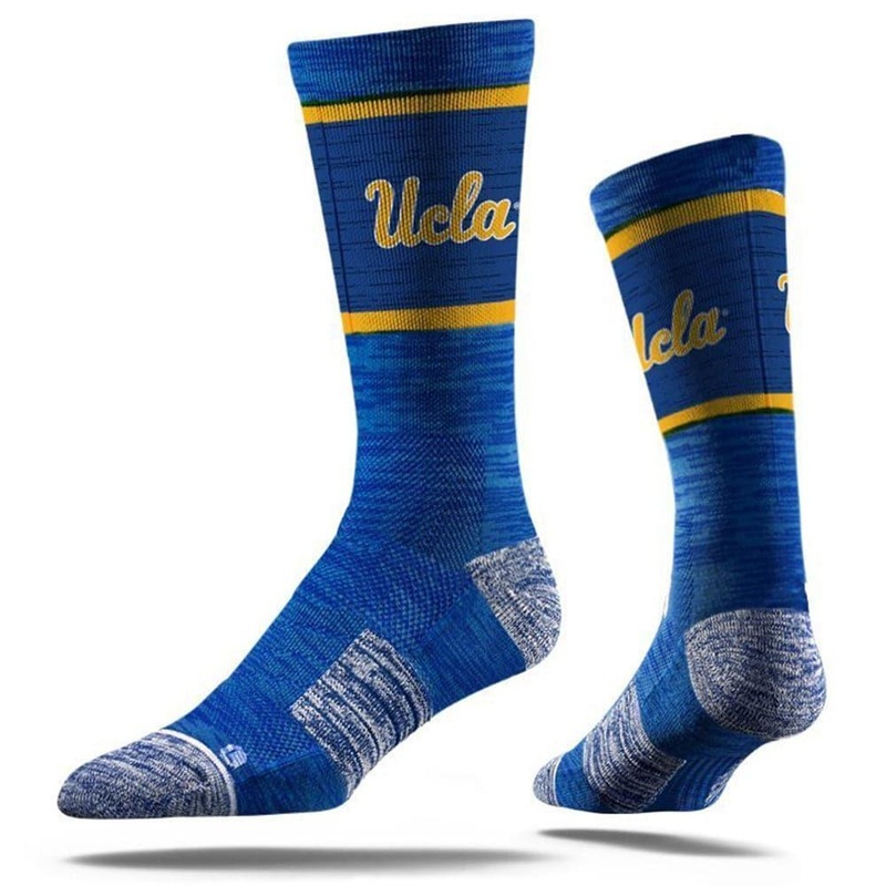 UCLA Bruins Strideline NCAA Team Stripe Classic Crew Socks – Blue