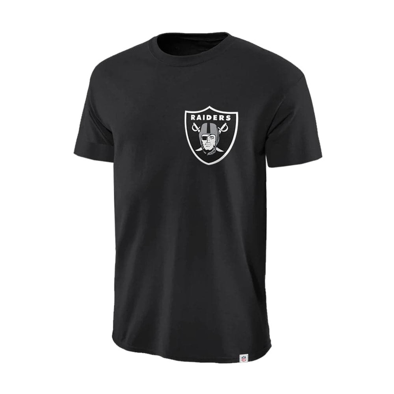 Youths Las Vegas Raiders Majestic NFL Jeaner T-Shirt – Black