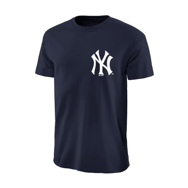 Youths New York Yankees Majestic MLB Jeaner T-Shirt – Navy