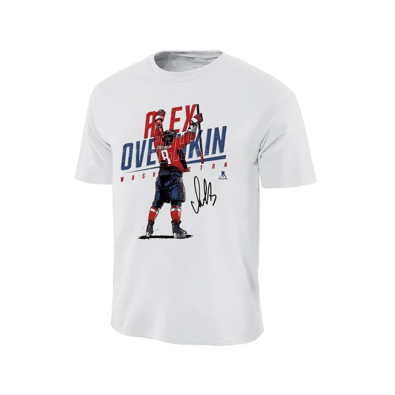 Alex Ovechkin Washington Capitals 500 Level NHL Celebration 2 T-Shirt – White