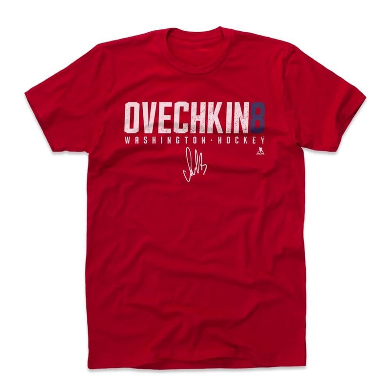 Alex Ovechkin Washington Capitals 500 Level NHL Name T-Shirt – Red