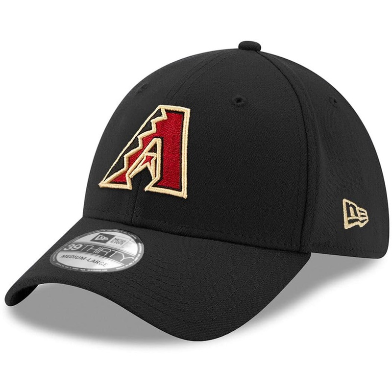Arizona Diamondbacks New Era MLB Team 39THIRTY Stretch-Fit Hat – Black