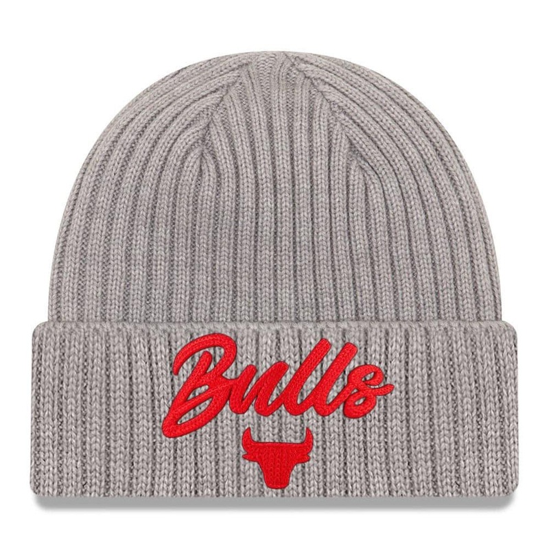 Chicago Bulls New Era 2020 NBA Draft Knit Beanie – Heather Grey