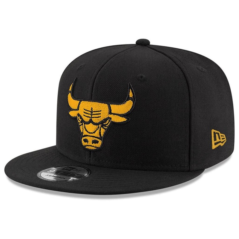 Chicago Bulls New Era NBA Amber Logo 9FIFTY Snapback Hat – Black
