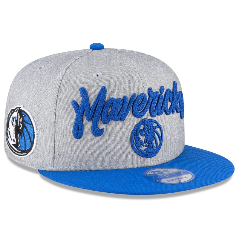Dallas Mavericks New Era 2020 NBA Draft 9FIFTY Snapback Hat – Heather Grey