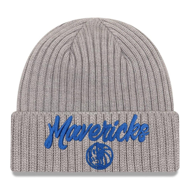 Dallas Mavericks New Era 2020 NBA Draft Knit Beanie – Heather Grey
