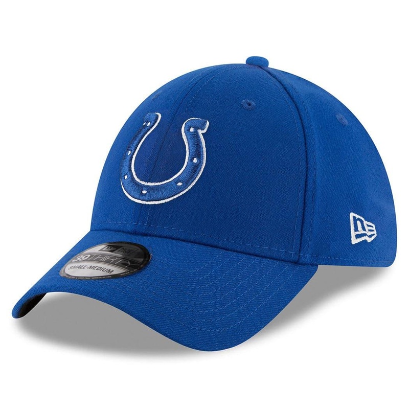 Indianapolis Colts New Era NFL Team 39THIRTY Flex Fit Curve Hat – Blue