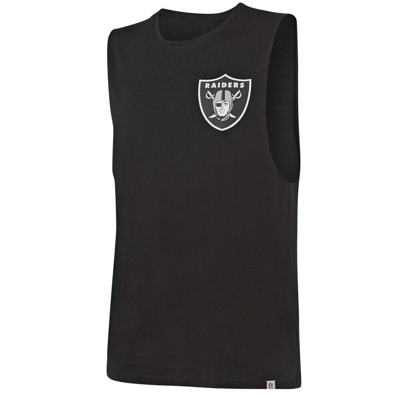 Las Vegas Raiders Majestic NFL Yisser Sleeveless Muscle T-Shirt – Black