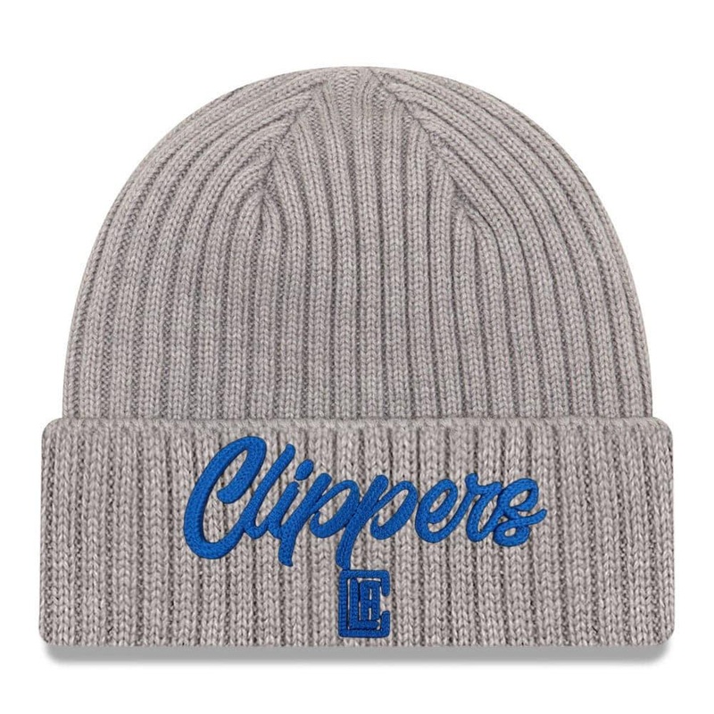 Los Angeles Clippers New Era 2020 NBA Draft Knit Beanie – Heather Grey