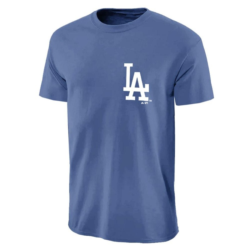 Los Angeles Dodgers Majestic MLB Jeaner T-Shirt – Blue
