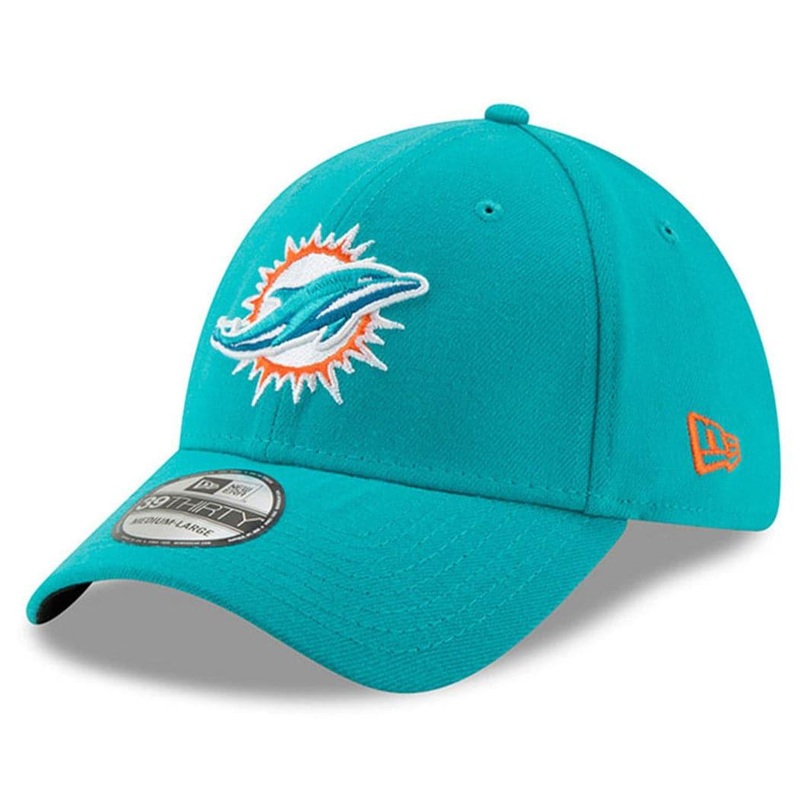 Miami Dolphins New Era NFL Team 39THIRTY Stretch-Fit Hat – Aqua